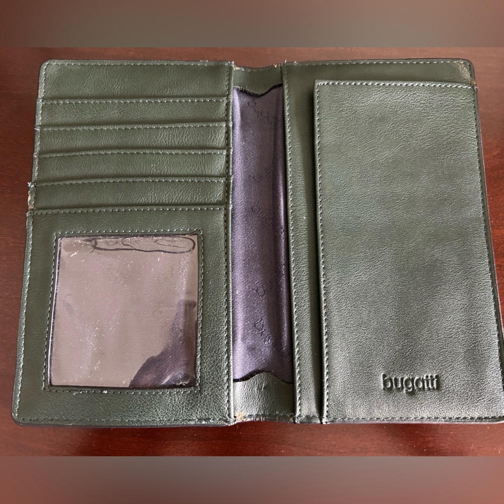 Bugatti Leather Travel Passport Wallet